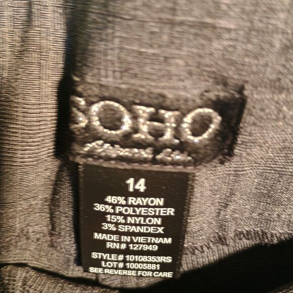 gray Dress Pants Women’s Size 14 NWT – Straight Leg Business Trousers - Picture 3 of 4